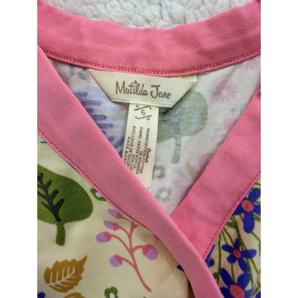 Matilda Jane May Day Dress Parade of Pets Floral Girls Size 6 Spring 2014
